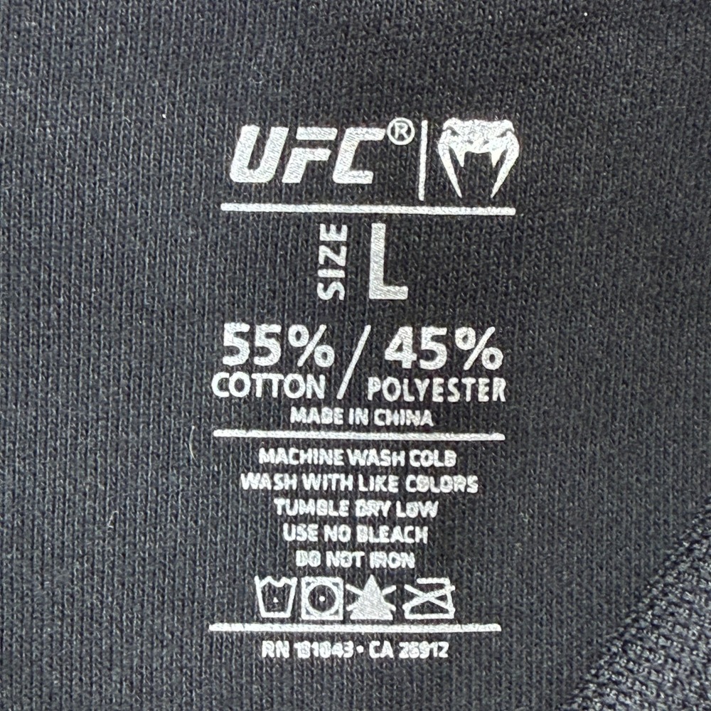 Venum UFC Hoodie Womens Large Black Adrenaline Fight Week Pullover Sweatshirt L - Picture 3 of 13